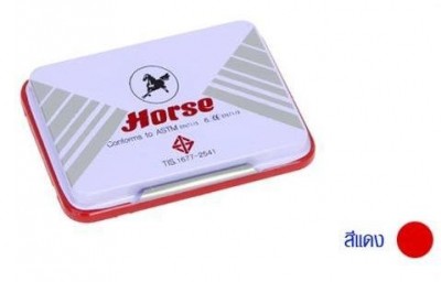 แท่นหมึกตราประทับ INK PAD HORSE - RED COLOR