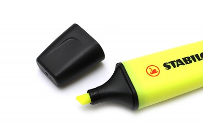 ปากกาไฮไลท์ HIGHLIGHTER STABILO BOSS - YELLOW COLOR
