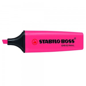 ปากกาไฮไลท์ HIGHLIGHTER STABILO BOSS - PINK COLOR
