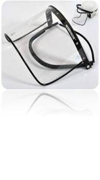 faceshield frame clear lens