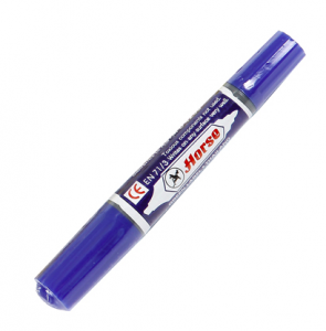 ปากกามาร์คเกอร์ 2 หัว TWIN PERMANENT MARKER HORSE - BLUE COLOR