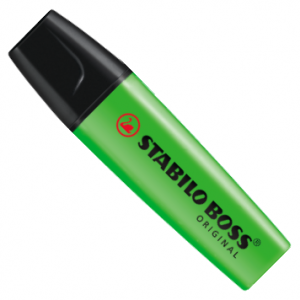 ปากกาไฮไลท์ HIGHLIGHTER STABILO BOSS - GREEN COLOR