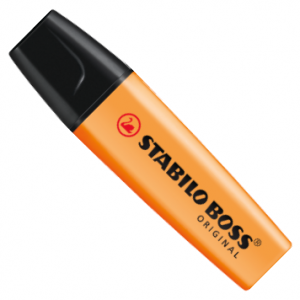 ปากกาไฮไลท์ HIGHLIGHTER STABILO BOSS - ORANGE COLOR
