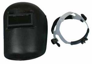 หน้ากากเชื่อมสวมหัว มีไส้ WELDING HOOD COMPLETE WITH LENS1